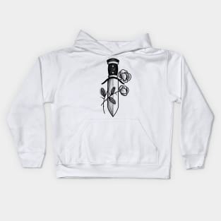 Knife and roses Kids Hoodie